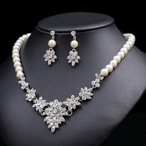 High Quality Pearls Bride Jewelry Set