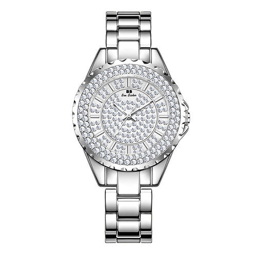 Luxurious Bee Sister Silver New Fashion Strip Lady Quartz Watch