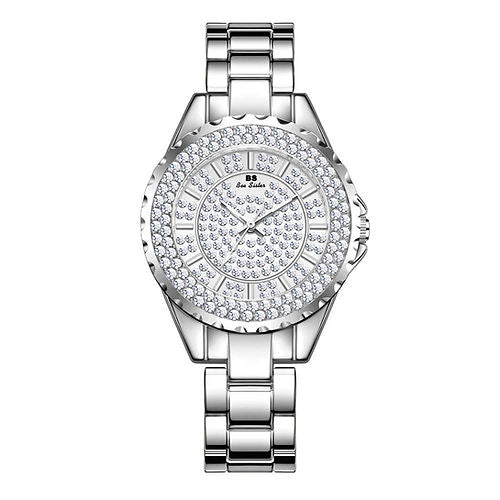Luxurious Bee Sister Silver New Fashion Strip Lady Quartz Watch